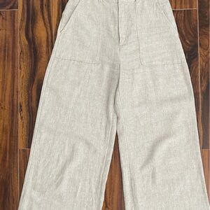 Abercrombie And Fitch High Rise Linen Pants Xs Short